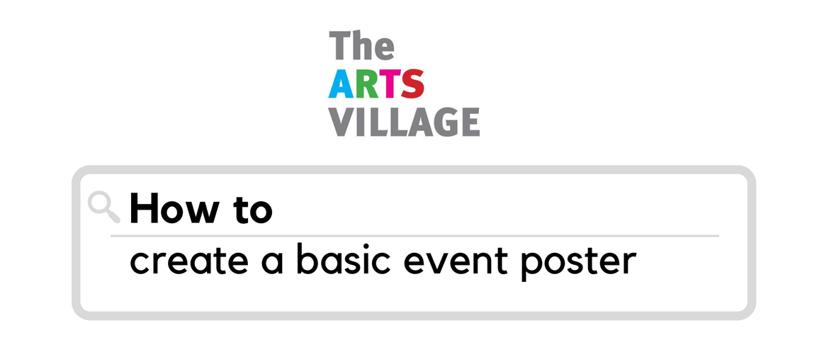 Workshop: How To Create A Basic Event Poster