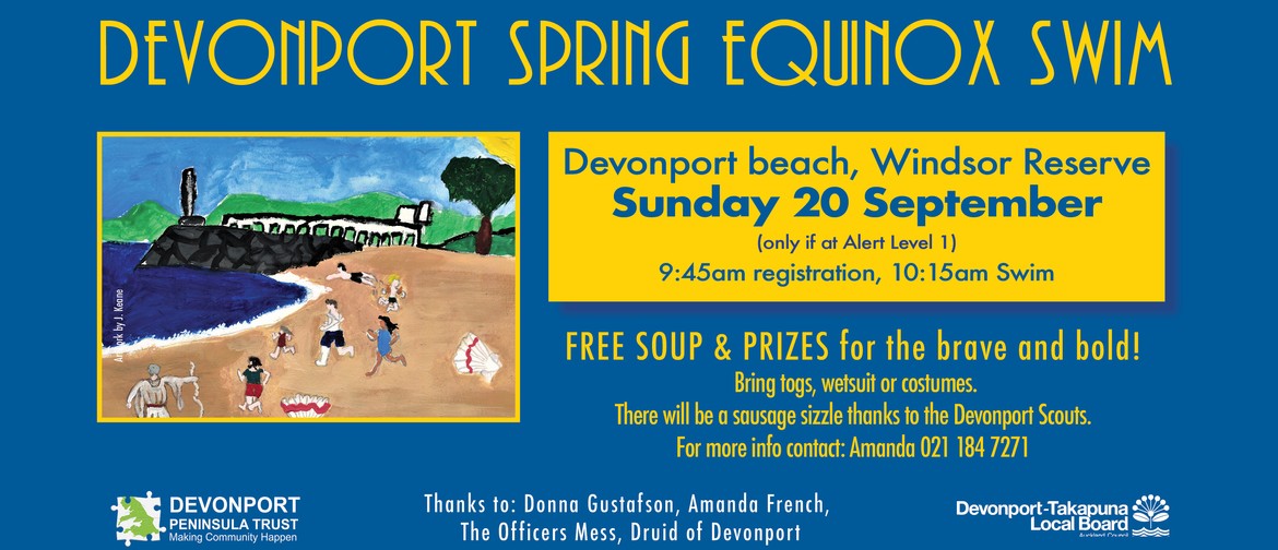 Devonport Spring Equinox Swim: CANCELLED