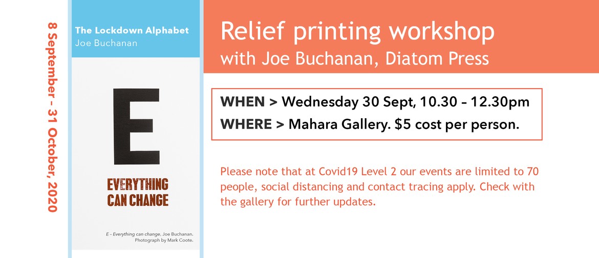 Relief Printing Workshop with Joe Buchanan, Diatom Press