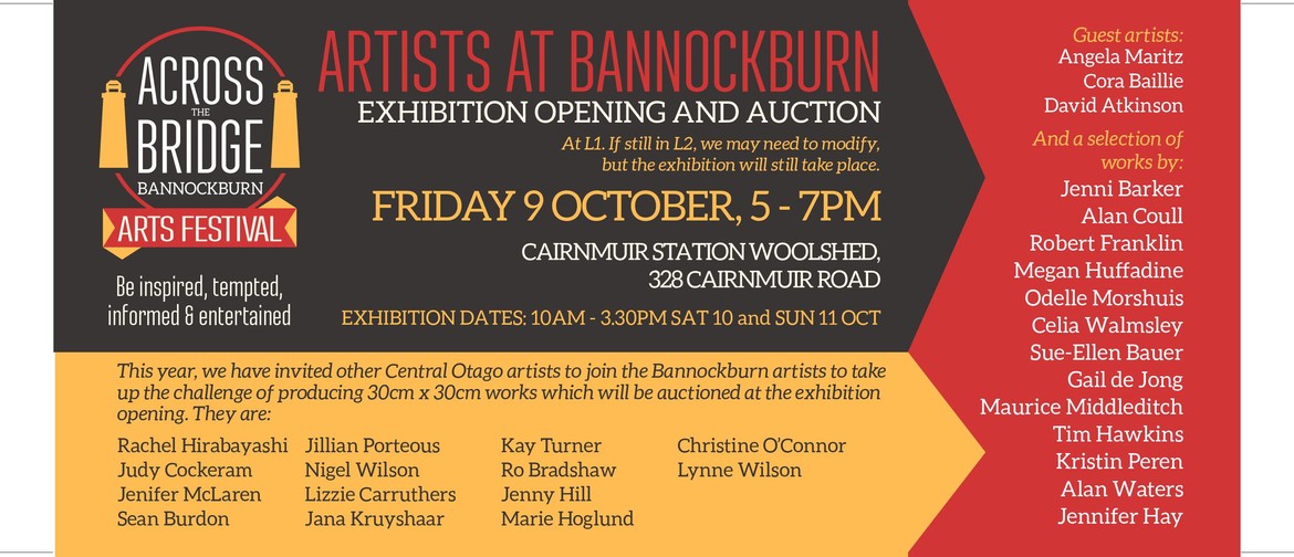 Artists of Bannockburn- Exhibition Opening and Auction