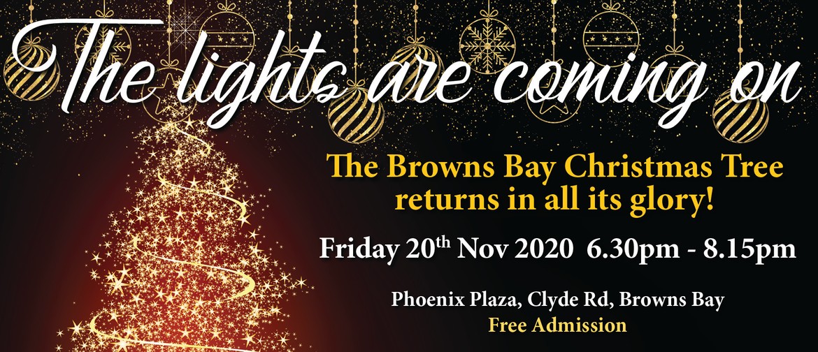 The Lights Are Coming On - Browns Bay Christmas Tree
