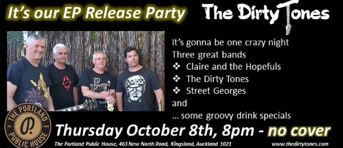 The Dirty Tones EP Release with Claire Kendall & Street Geor