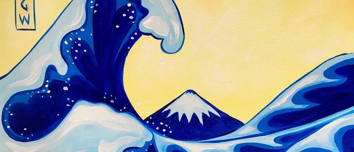 Paint and Wine Night - The Great Wave