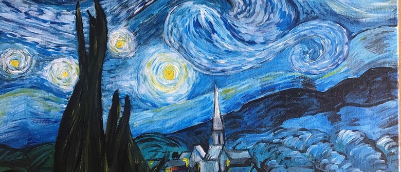 Paint Chill Saturday Night Van Gogh Starry Night Auckland Eventfinda