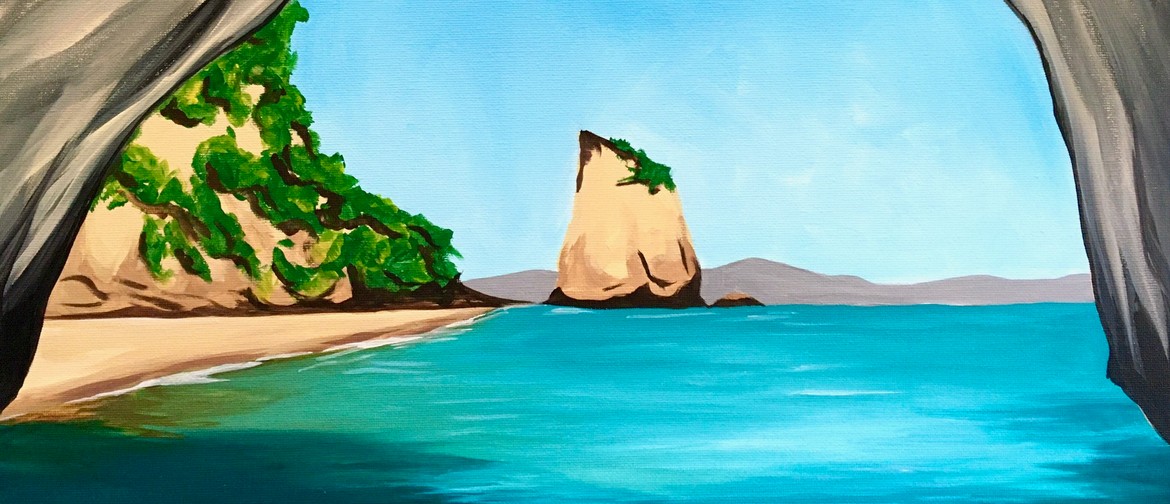 Paint & Wine Night - Cathedral Cove - Paintvine