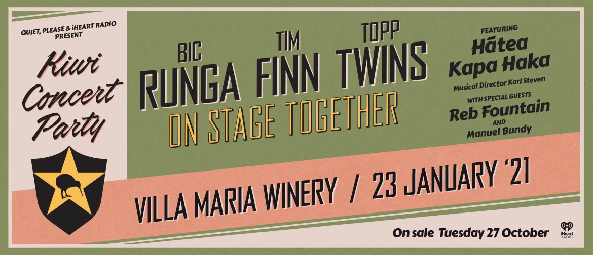 Kiwi Concert Party - Runga, Finn & The Twins