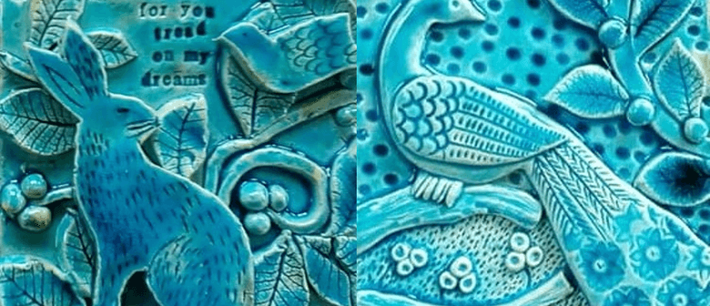Magical Blue - Green Clay Tile Class