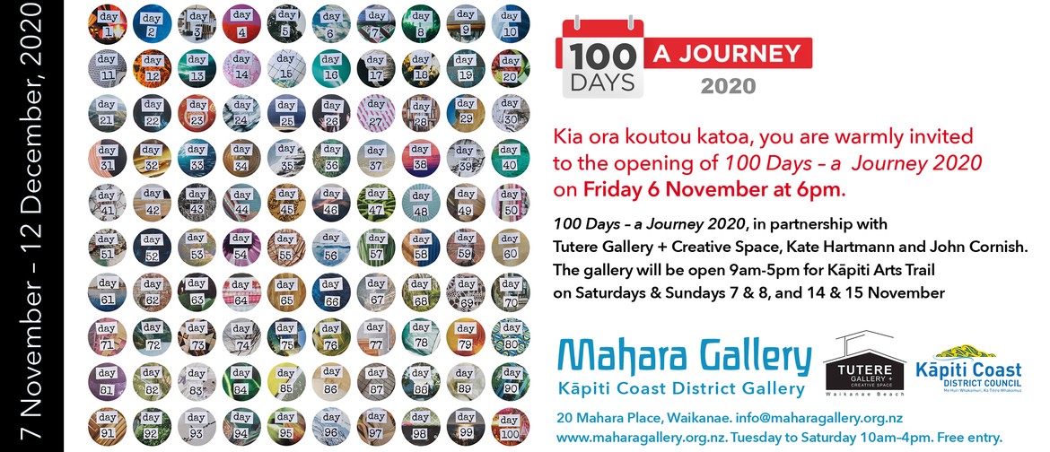 Mahara Gallery Exhibition: 100 Days - a Journey 2020