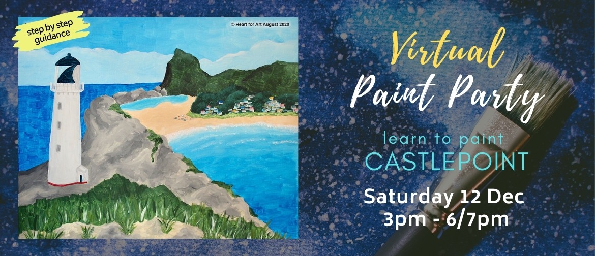 Paint your own Castlepoint with Heart for Art NZ