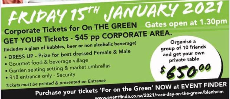 Race Day On The Green Blenheim Eventfinda
