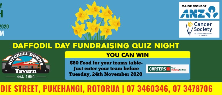 Rotorua Cancer Society - Daffodil Day Fundraising Quiz Night