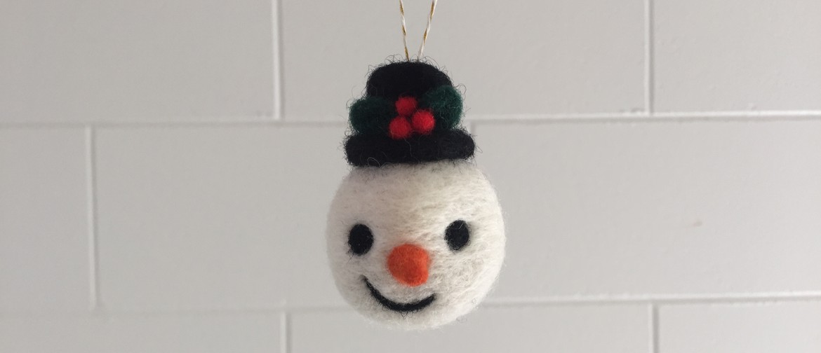 Christmas Snowman Needle Felting Workshop