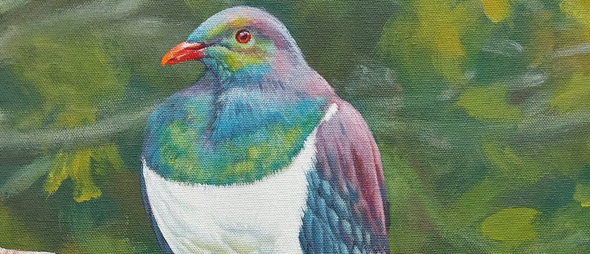 Acrylic Painting - Kereru - NZ Wood Pigeon