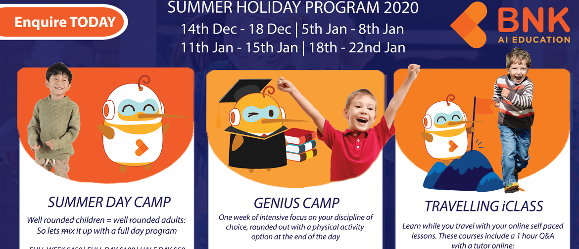BNK School Holiday Programme 2020