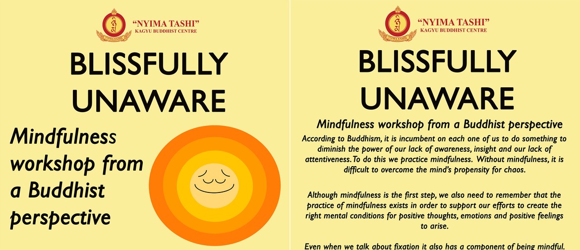 Blissfully Unaware - Mindfulness from a Buddhist perspective