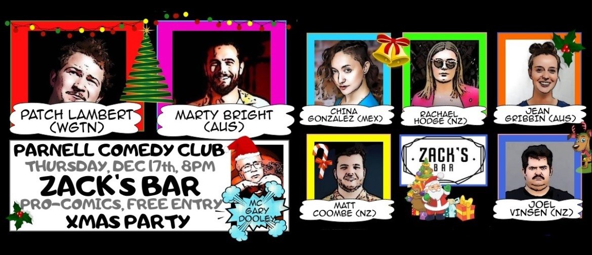 Parnell Comedy Club Pro Comedy Christmas Extravaganza