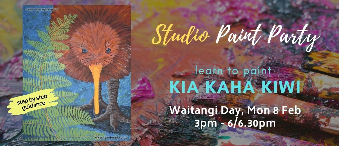 Paint your own KIWI with Heart for Art NZ