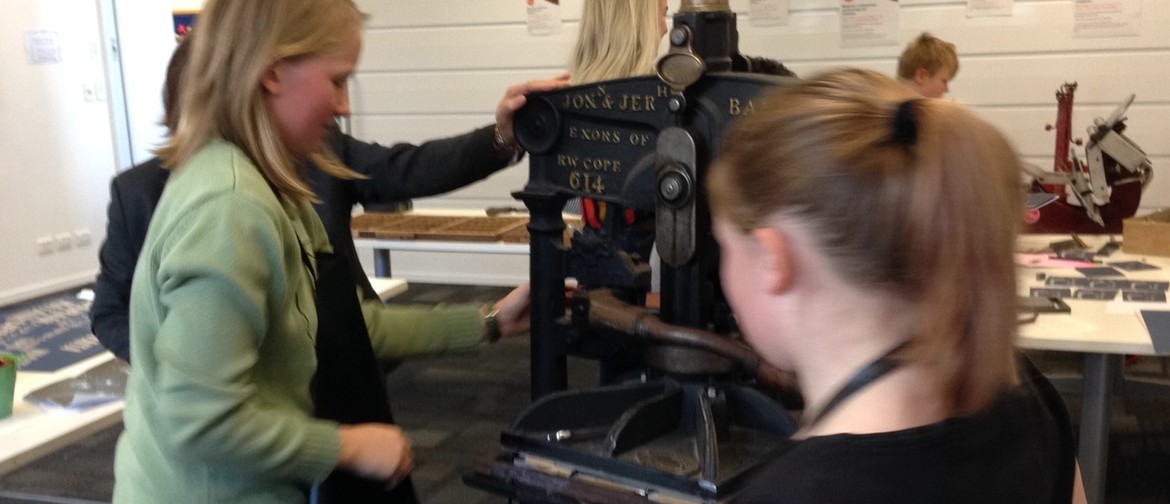 Printing Press found object workshop