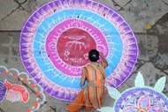 Rangoli at the Mount
