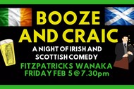 Booze and Craic - A Night of Irish and Scottish Comedy