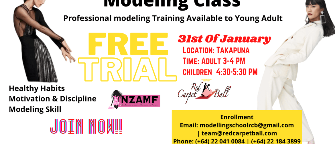 Free Trial Modelling for Adults: CANCELLED