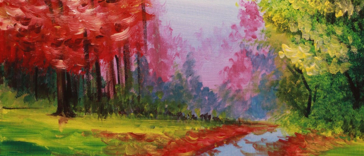 Paint & Chill Friday Night - Colourful Trees