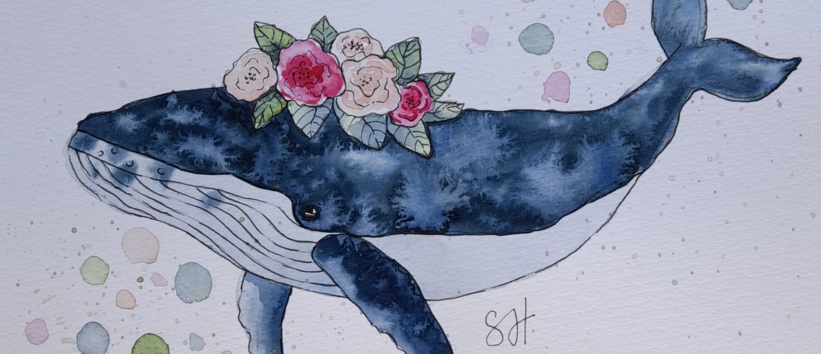 Children's 'Watercolour a Whale' with Sarah Higgins
