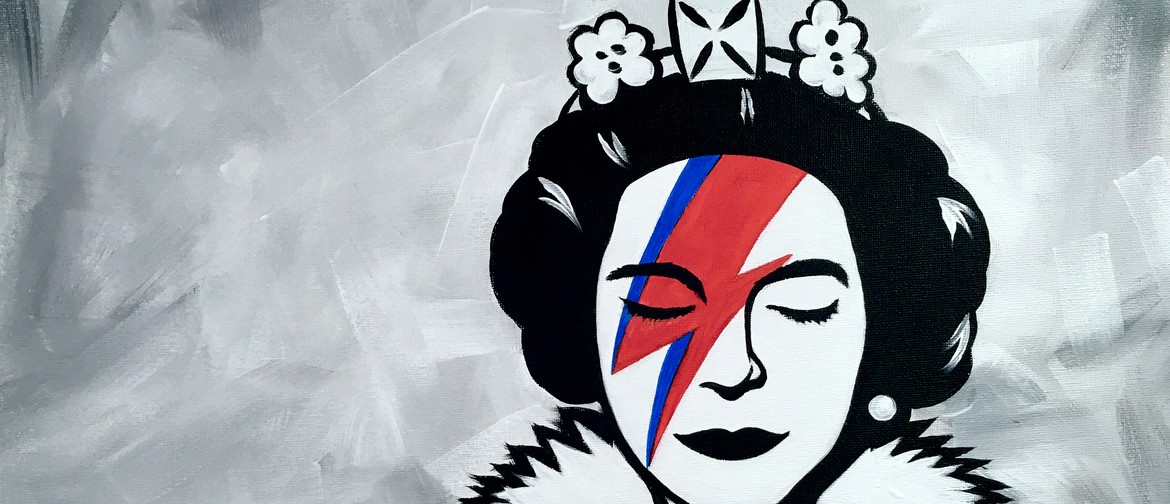 Paint and Wine Night - Bansky Save the Queen