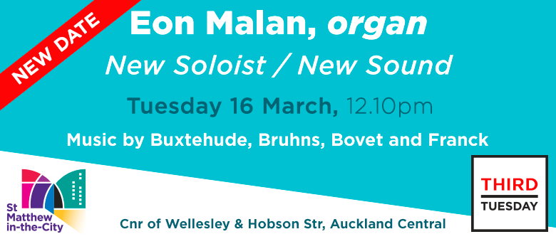 Third Tuesday Concert - Eon Malan, Organ