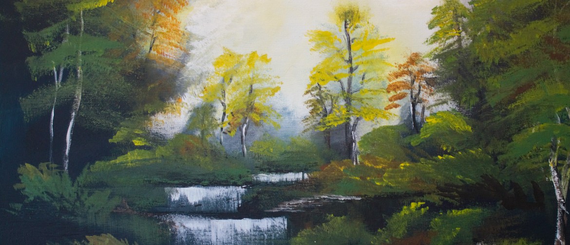 Paint and Wine Night - Bob Ross Autumn Forest: CANCELLED