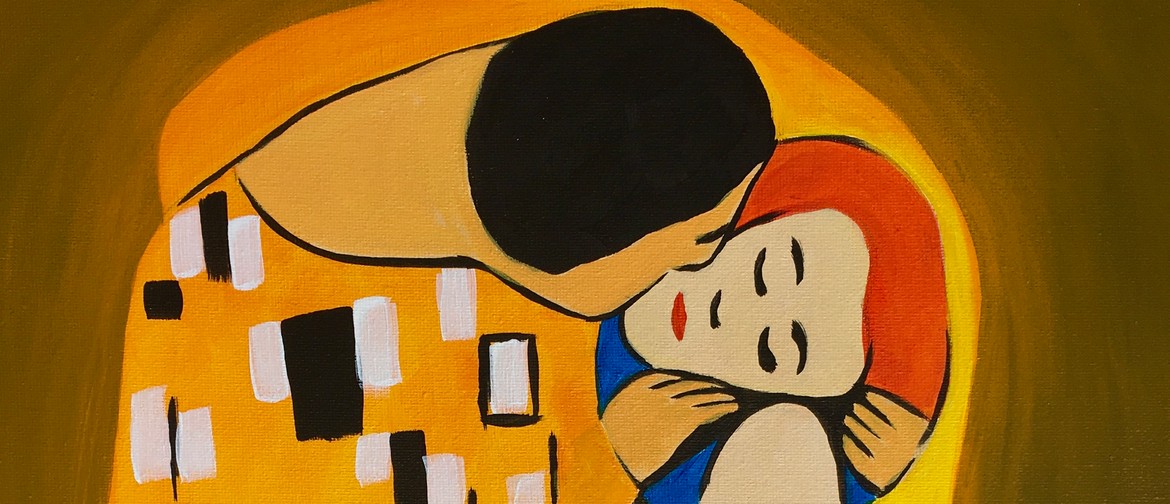 Paint and Wine Night - The Kiss