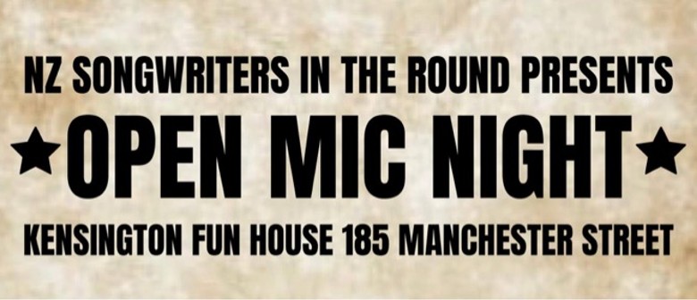 Nz Songwriters in the Round Open Mic Night