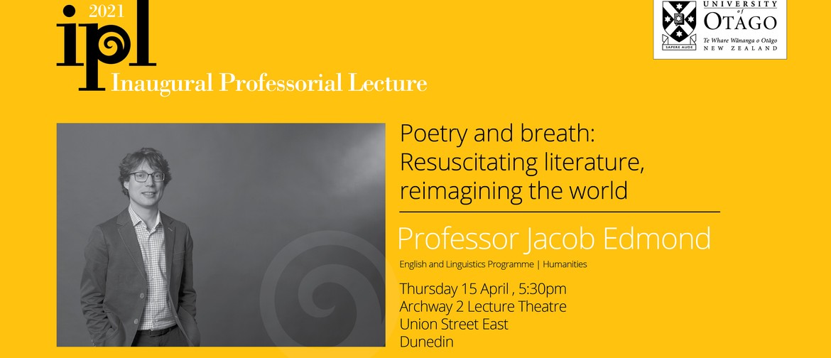 Inaugural Professorial Lecture - Professor Jacob Edmond