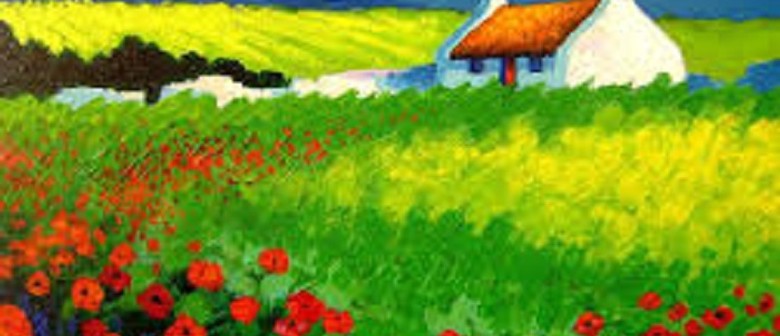 Wine & Paint Party - Anzac Day Special Poppy Field Painting