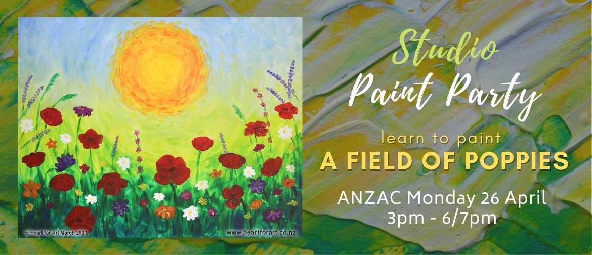 Paint Party - ANZAC Poppy Painting