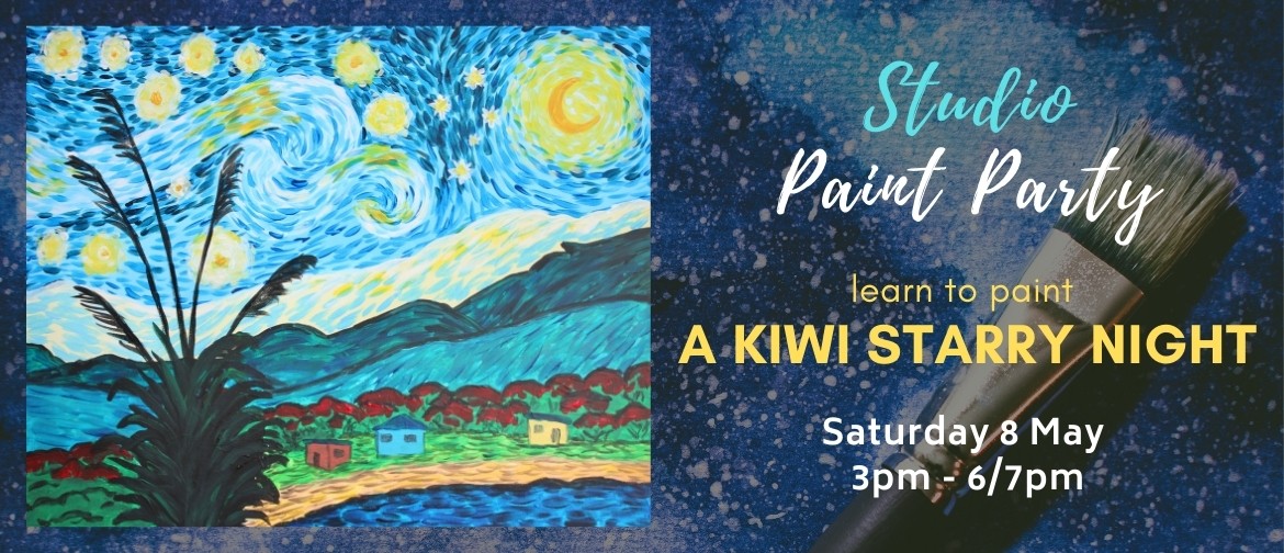Paint Party - Kiwi Starry Night Painting