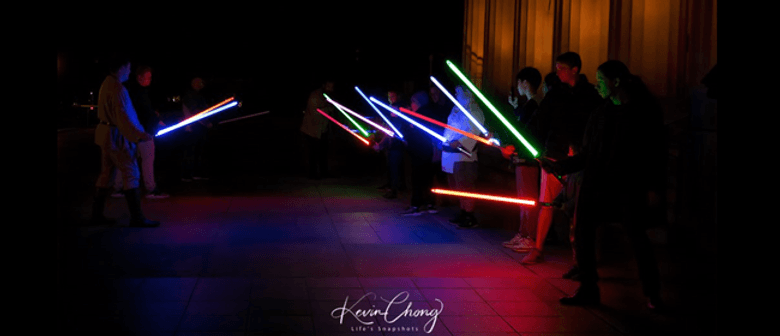 Lightsabers in Aotea Square