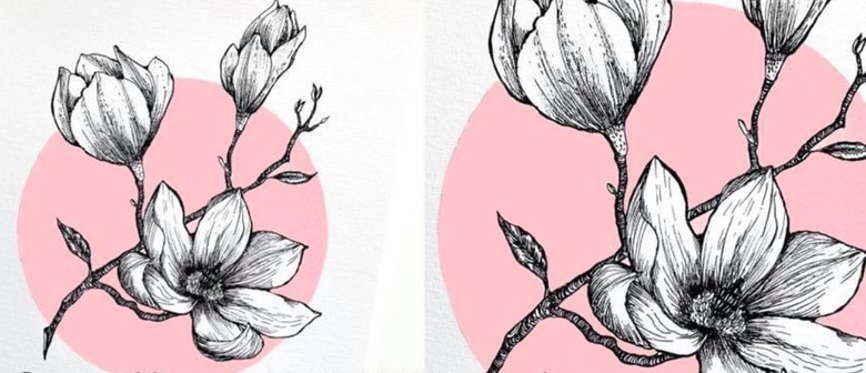 Drawing Magnolias with Vasu