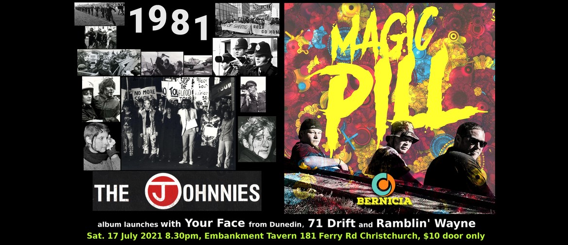 The Johnnies & Bernicia albums launch w/ Your Face & 71 Drif