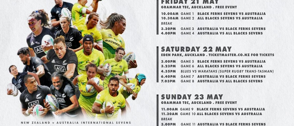 All blacks 7s vs AU 7s - Trans Tasman 7s Rugby 2021