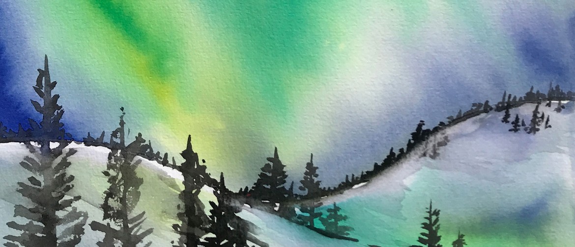Watercolour & Wine Afternoon - Northern Lights