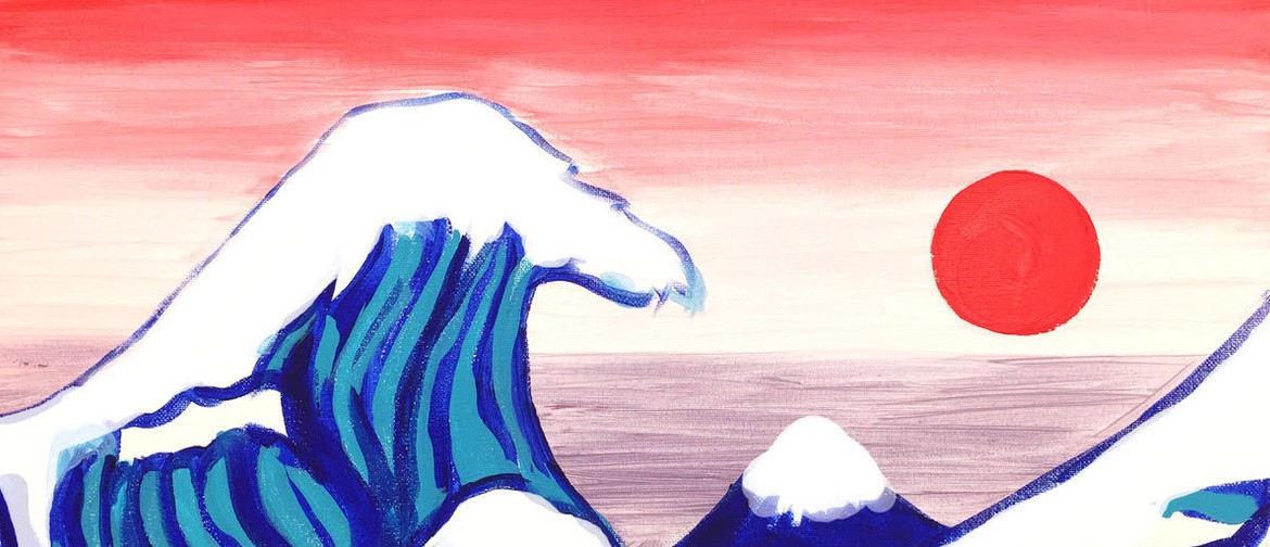 Paint and Wine Night - The Great Wave