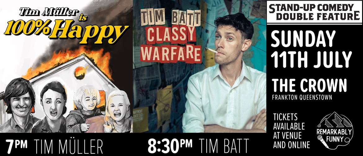 Stand Up Comedy Double Feature: Tim Batt and Tim Müller