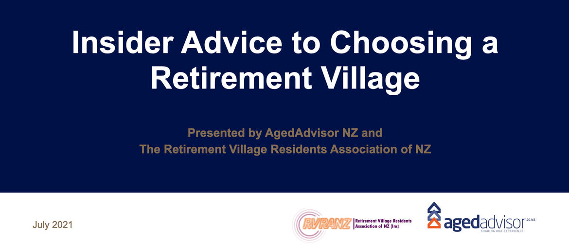 Insider Advice to Choosing a Retirement Village