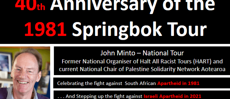 John Minto Tour on Israeli Apartheid