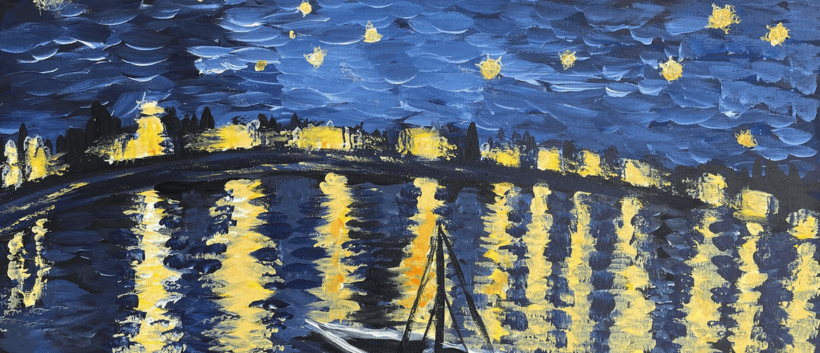 Paint and Wine Night - Starry Night Over The Rhône