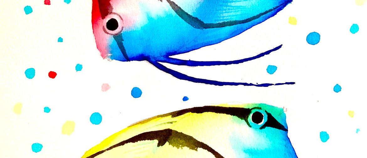 Watercolour & Wine Night - Angelfish