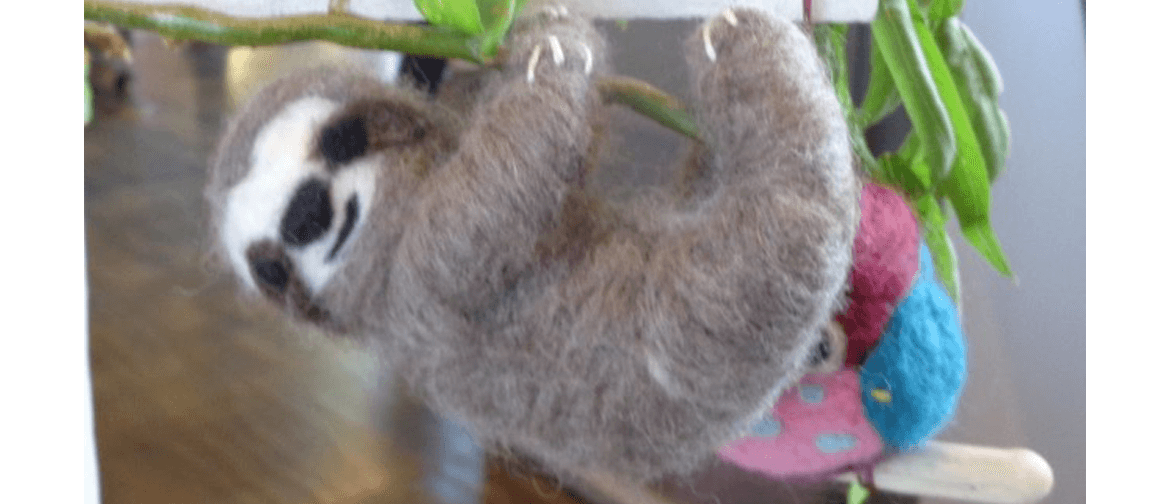 Needle Felting a Sloth - Wellness Workshop