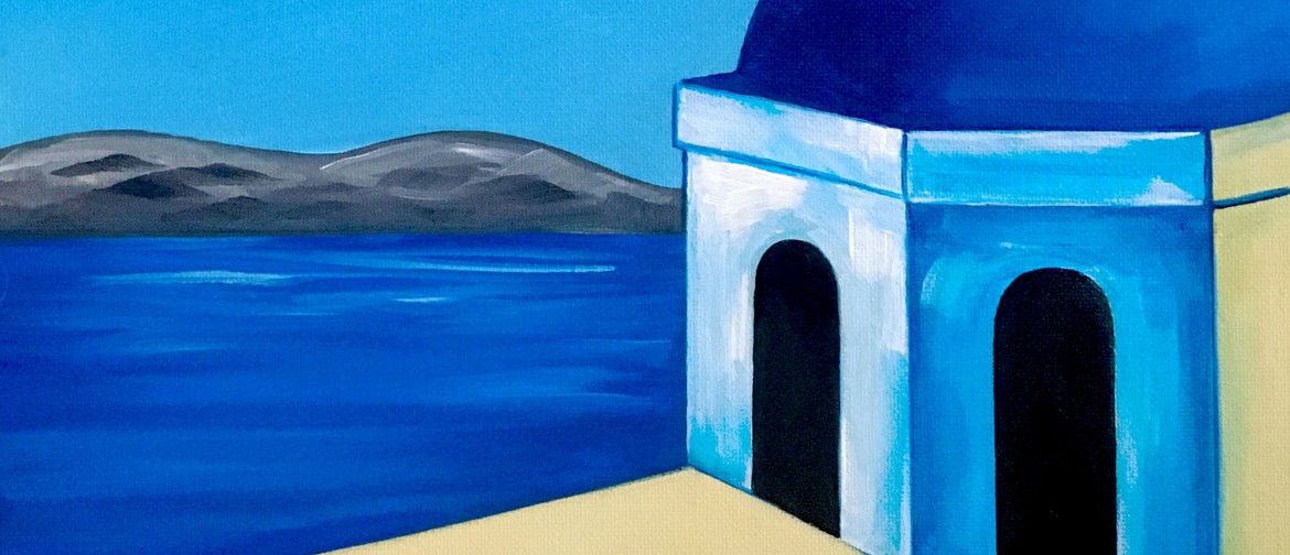 Paint & Wine Night - Santorini