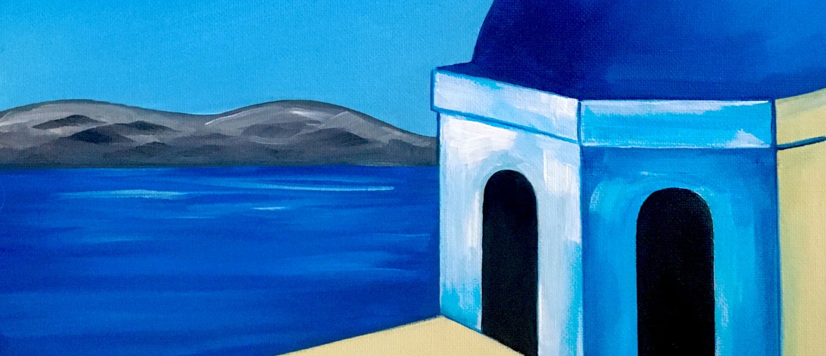 Paint & Wine Night - Santorini